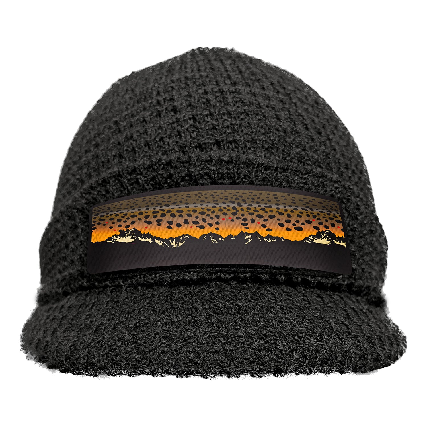 Brown Trout Mountains Brimmed Knit Hat – RepYourWater
