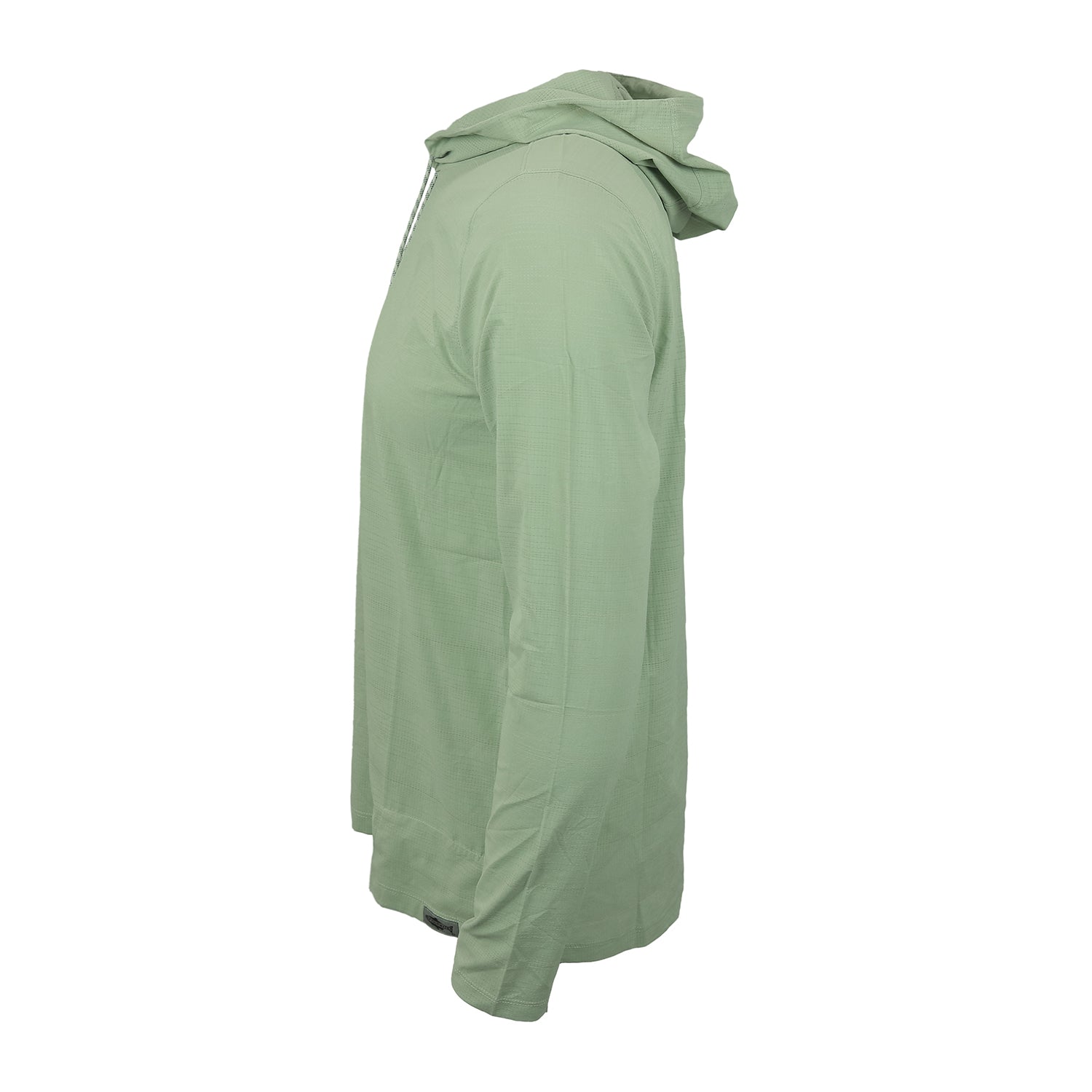 Side of light green flolite sun hoody from repyourwater