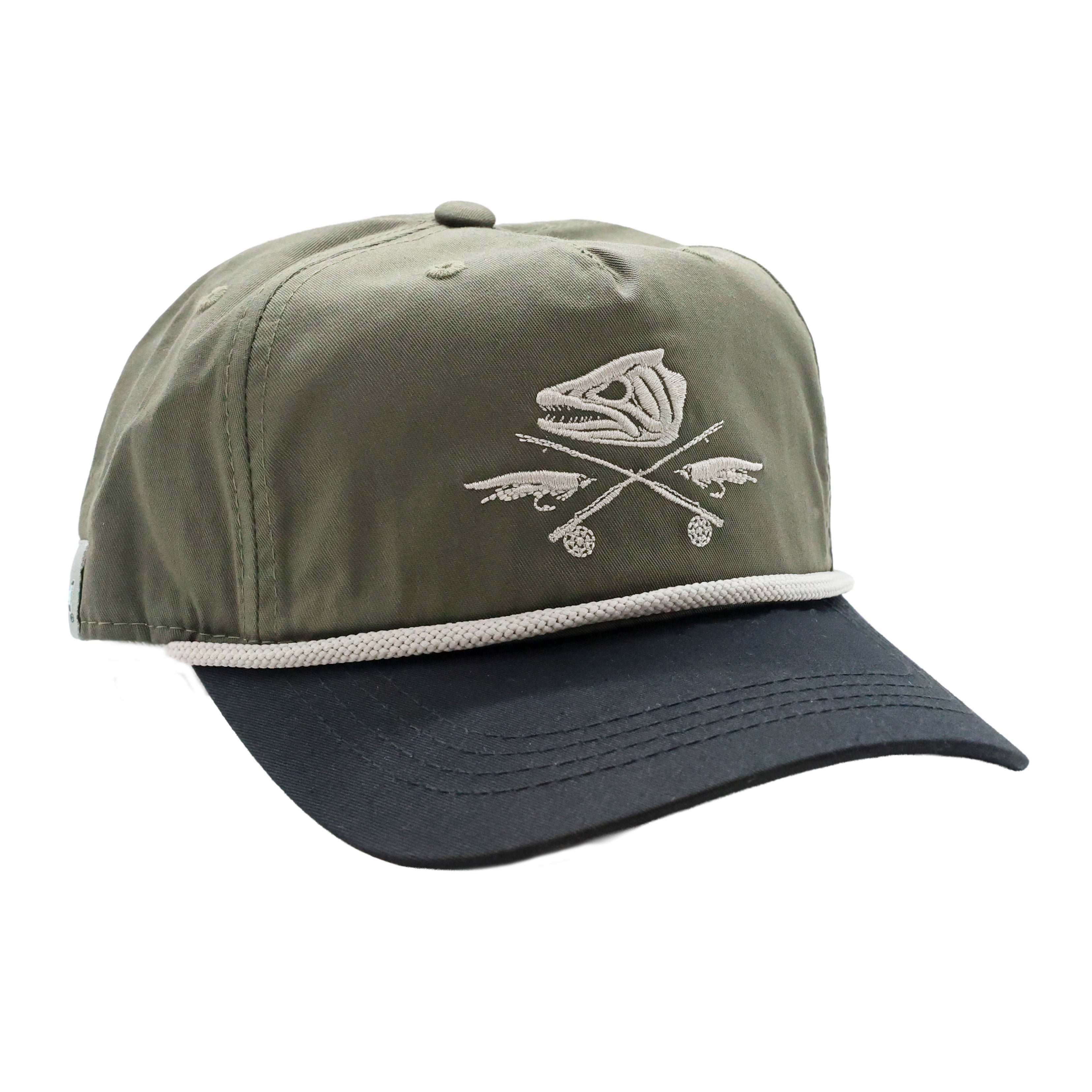 Mustard yellow cap with mammoth graphic embroidered on front