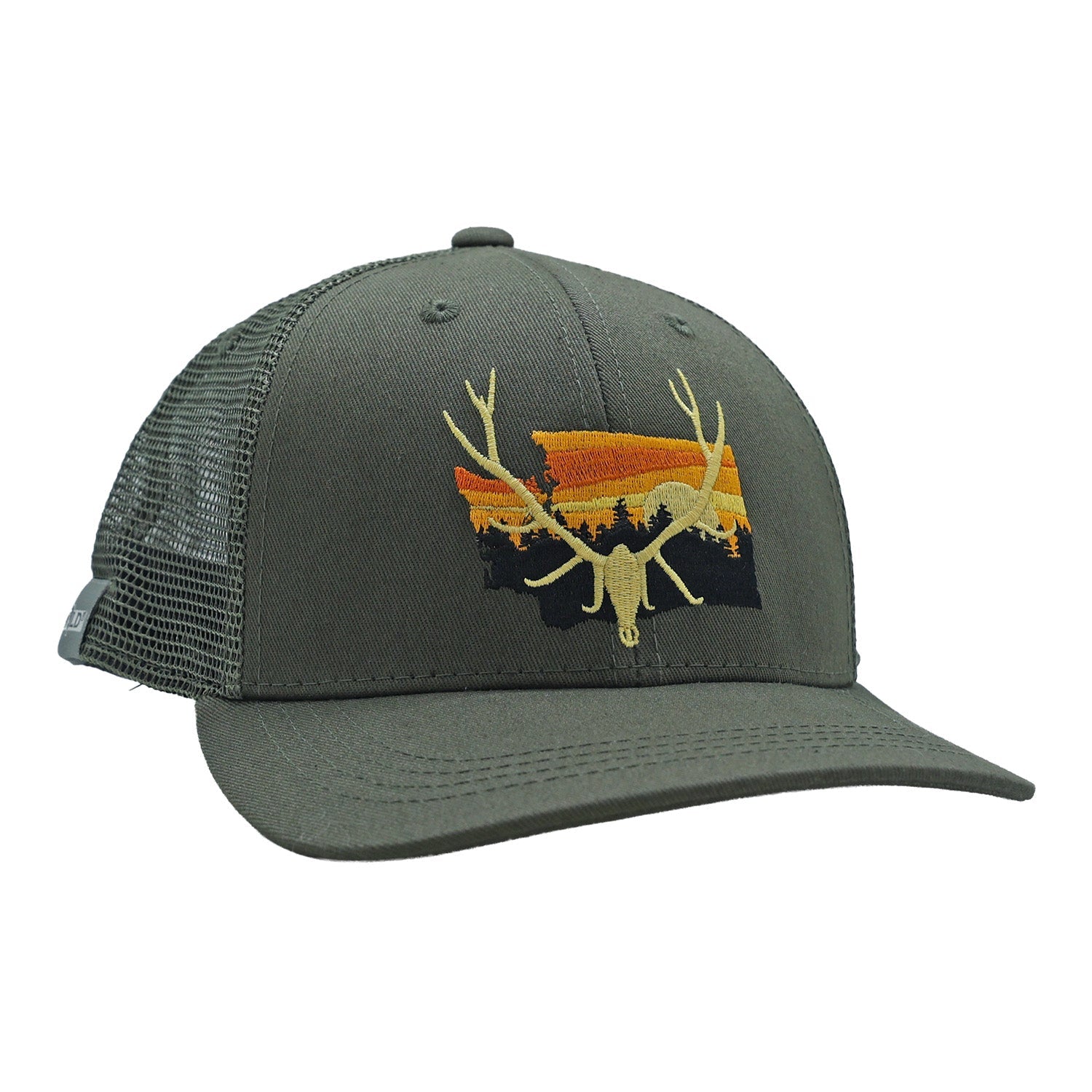 Gray hat with Washington Bull Elk