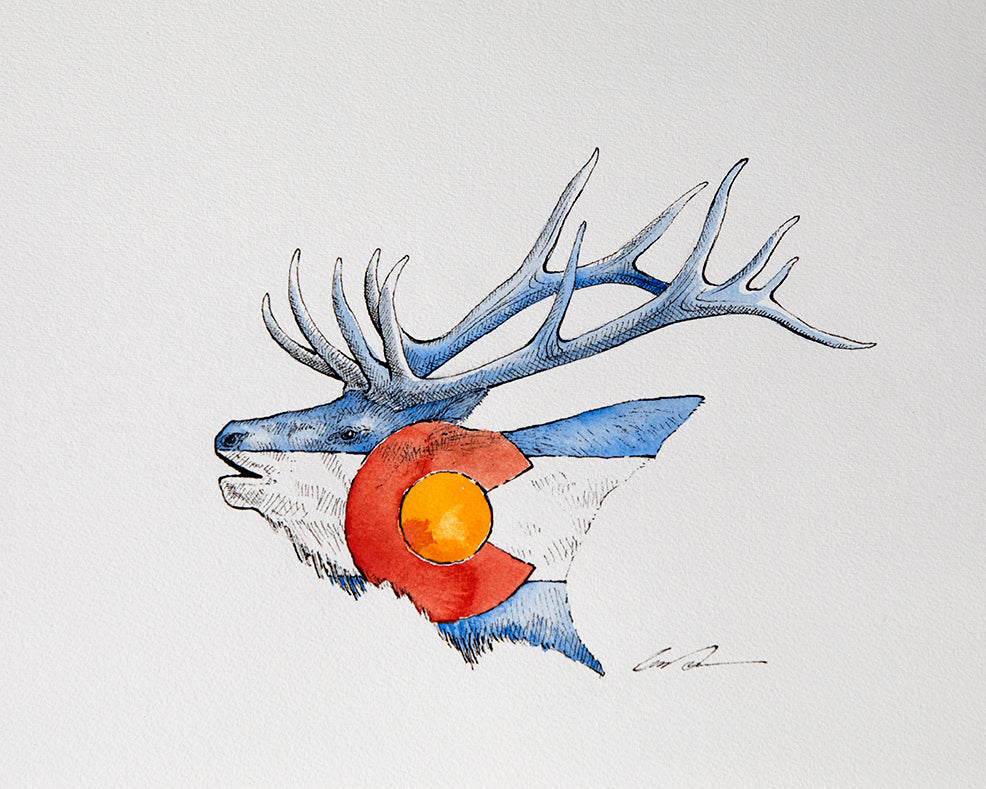 Colorado Elk Fine Art Original