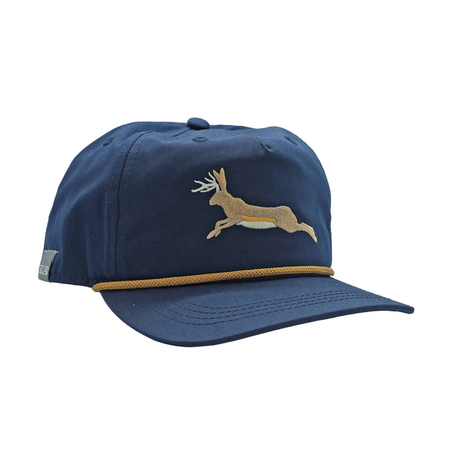 Blue hat with Jackalope