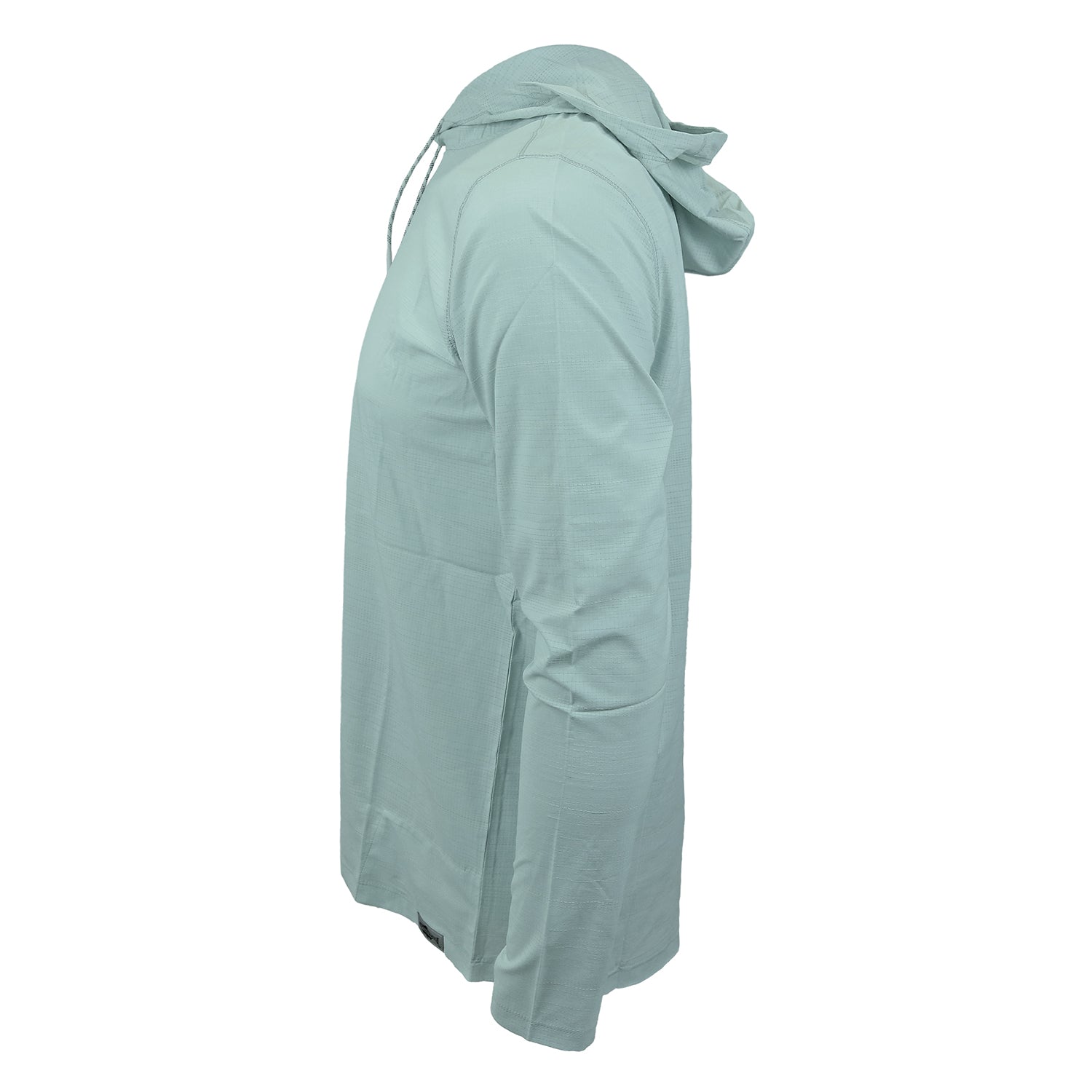 side of light blue flolite sun hoody from repyourwater