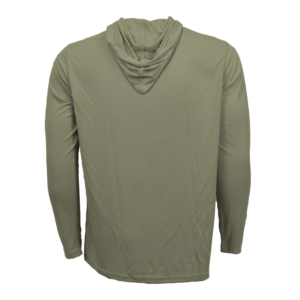 Moss colored sun hoodie blank back no design 