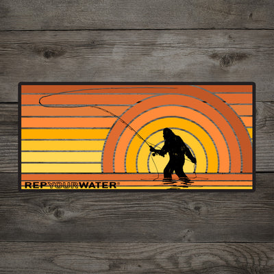 Sunset Squatch Sticker